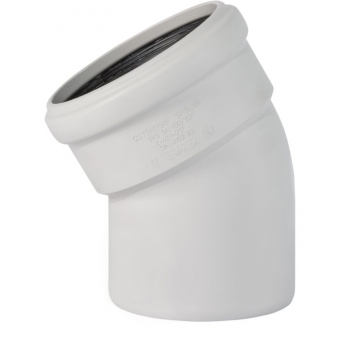 Alkūnė betriukšmės vidaus kanalizacijos Skolan SKB 160/30° 